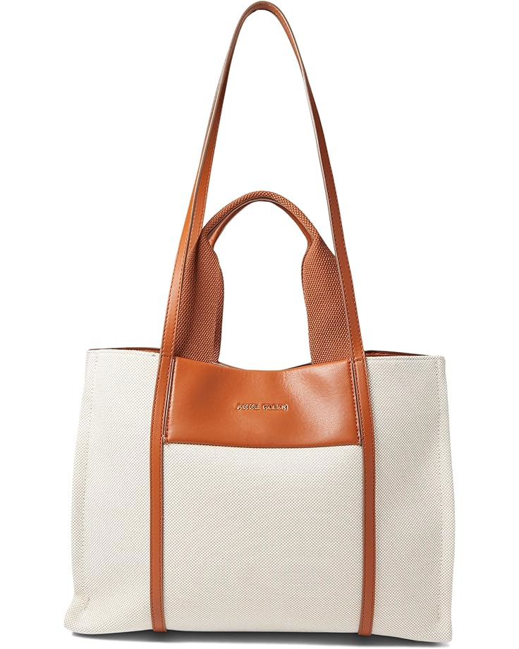 Anne Klein Medium Color-Blocked Canvas Tote