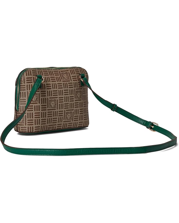 Anne Klein On The Go Tile Lion Logo Crossbody