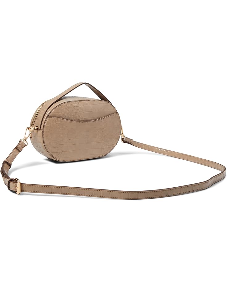 Anne Klein Oval Horsebit Crossbody In Croco