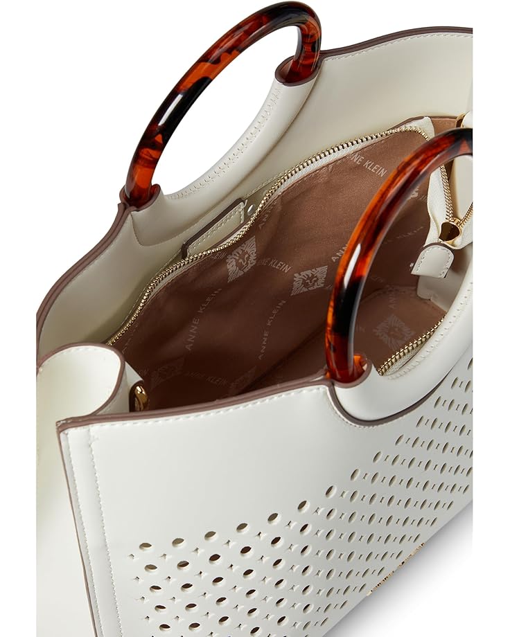 Anne Klein Perf Round Handle Satchel