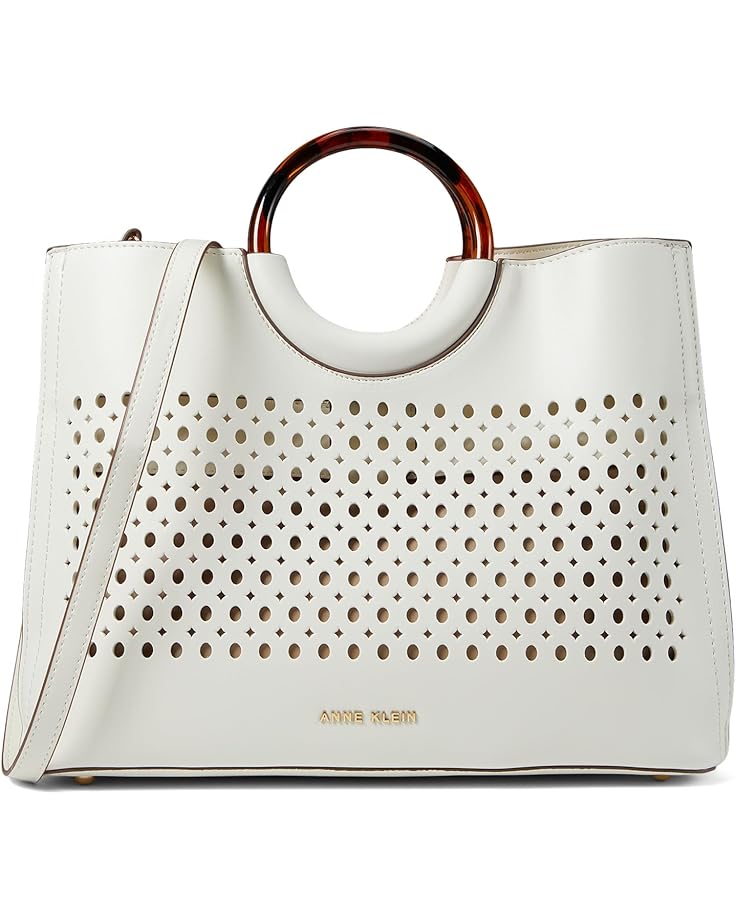 Anne Klein Perf Round Handle Satchel