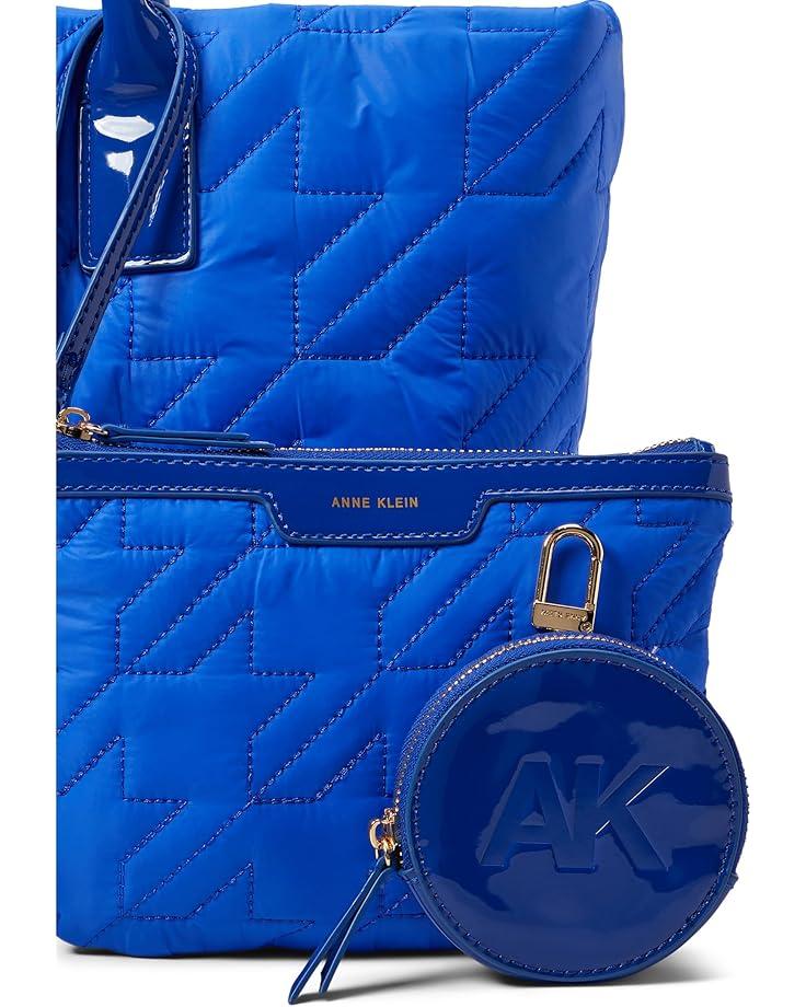 6pm Anne Klein Quilted Nylon Tote With Pouch