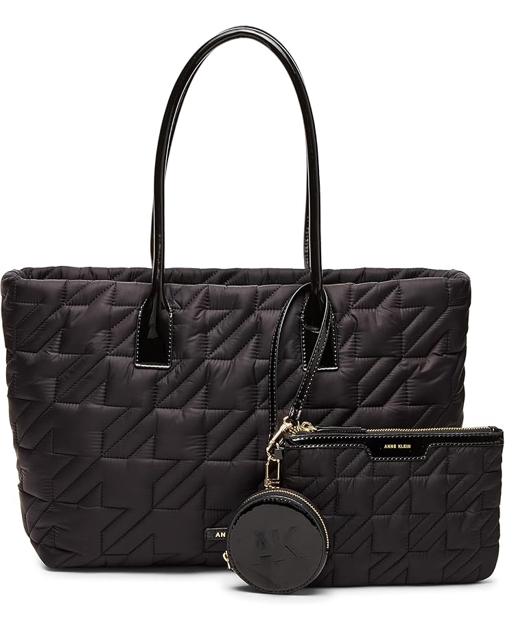 6pm Anne Klein Quilted Nylon Tote with Pouch