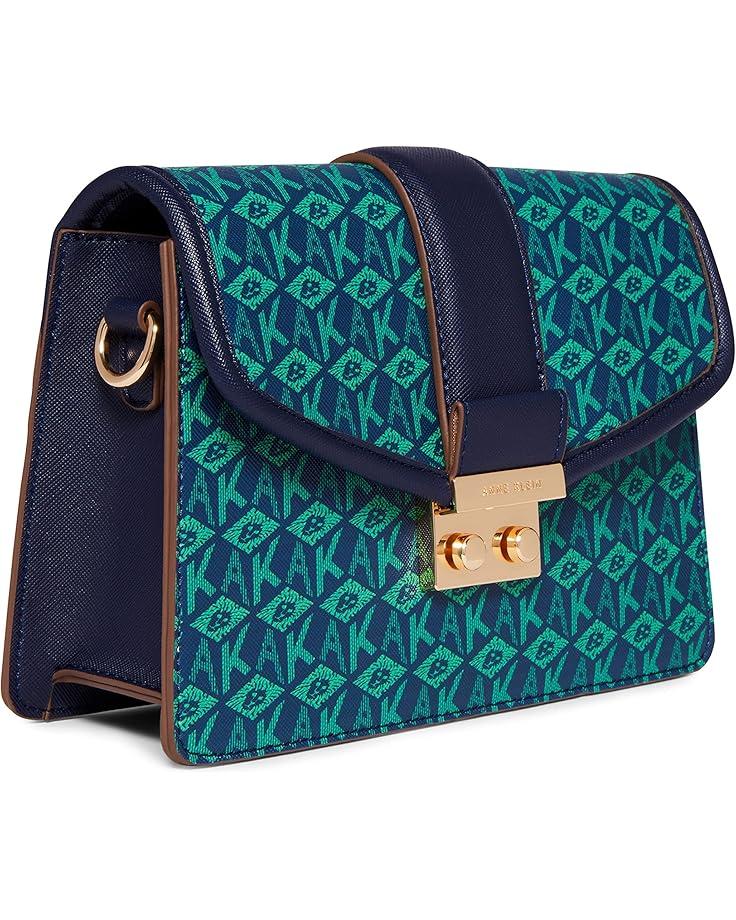Anne Klein Small Flap Cube Logo Crossbody