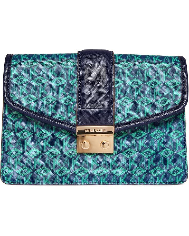 Anne Klein Small Flap Cube Logo Crossbody