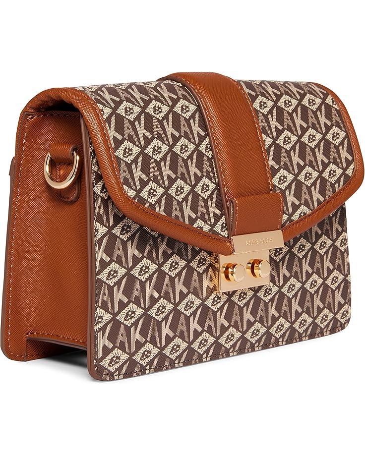 Anne Klein Small Flap Cube Logo Crossbody