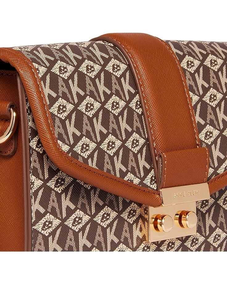 Anne Klein Small Flap Cube Logo Crossbody