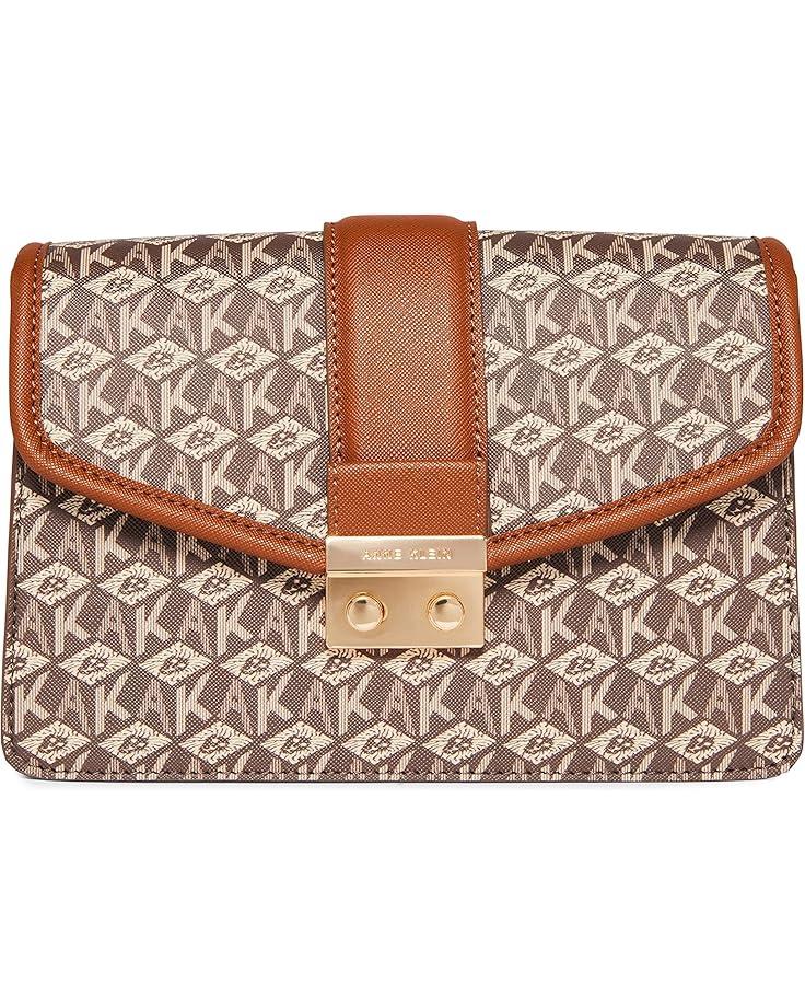 Anne Klein Small Flap Cube Logo Crossbody