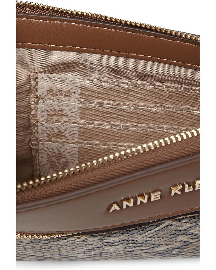 6pm Anne Klein Snake Trimmed Zip Clutch Wristlet