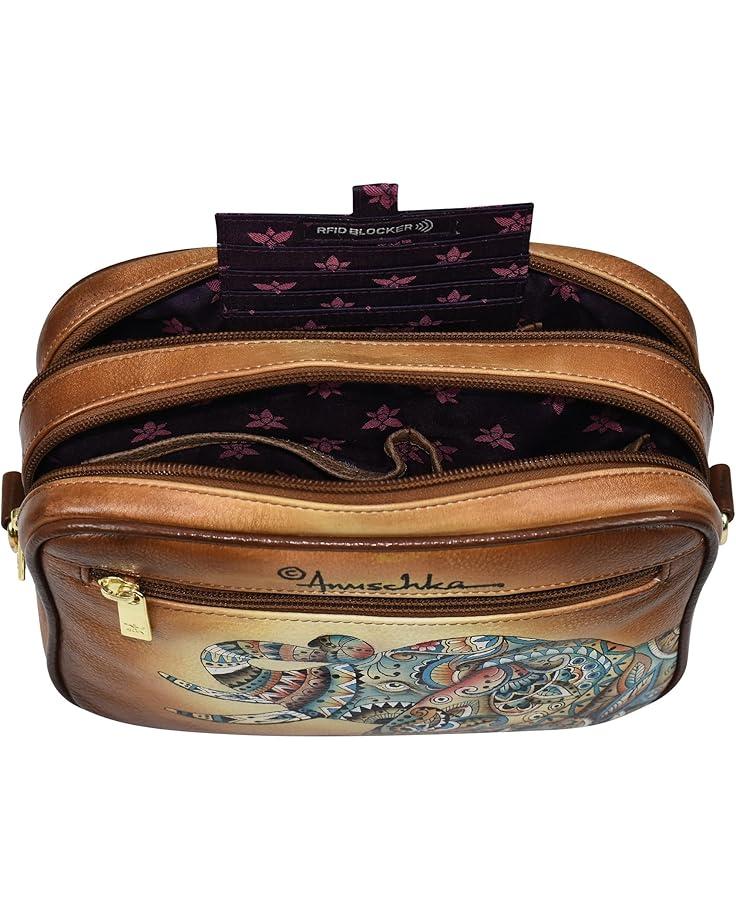 6pm Anuschka Twin Top Messenger 704