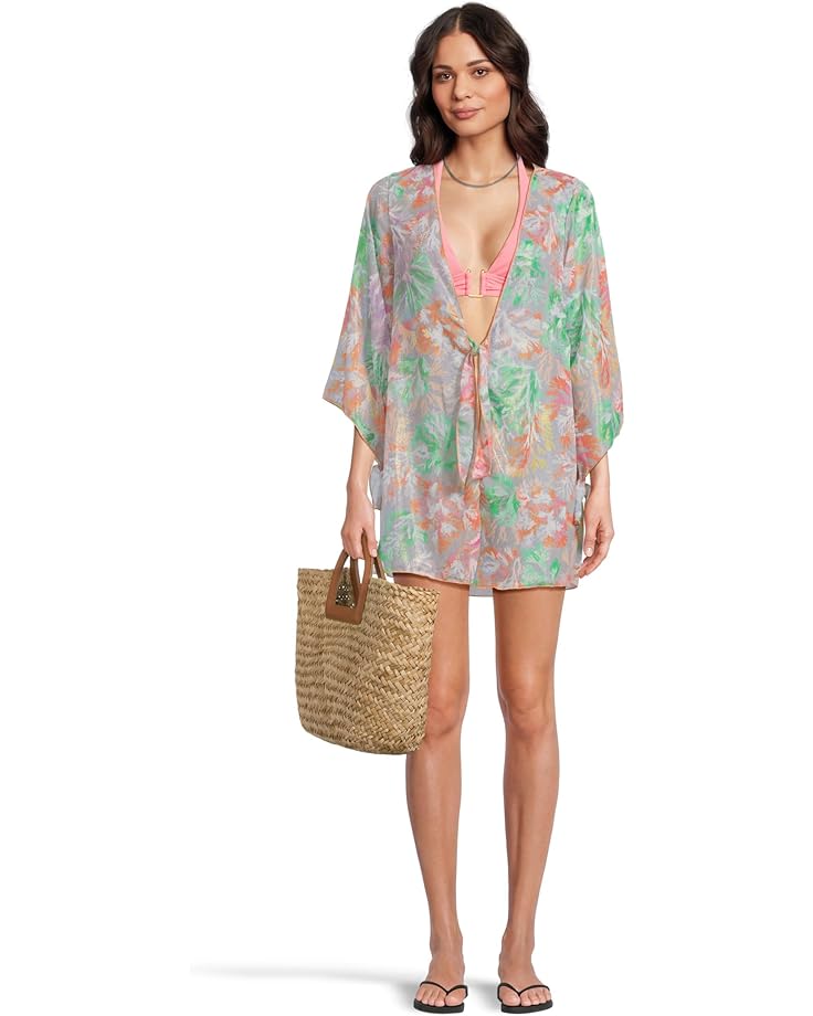 BECCA Coral Reef Sheer Chiffon Tunic Women's