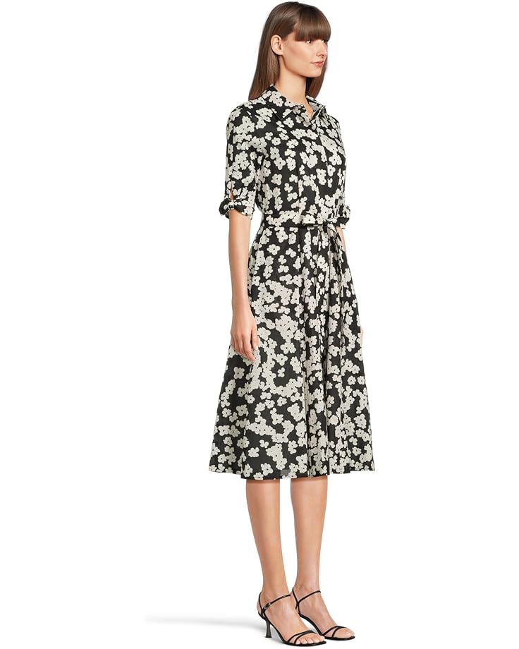 6pm Calvin Klein Floral Cotton Shirt Dress Women's