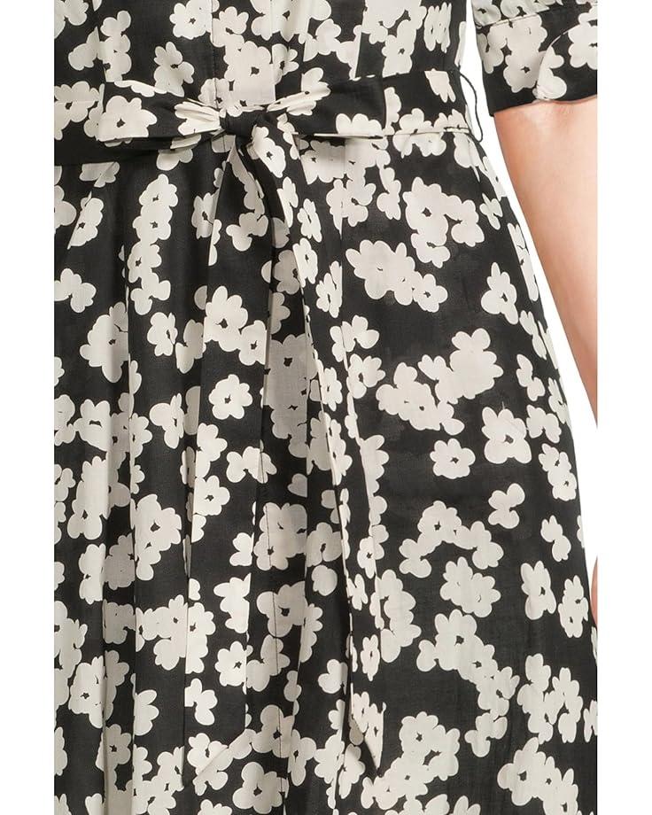 6pm Calvin Klein Floral Cotton Shirt Dress Women's