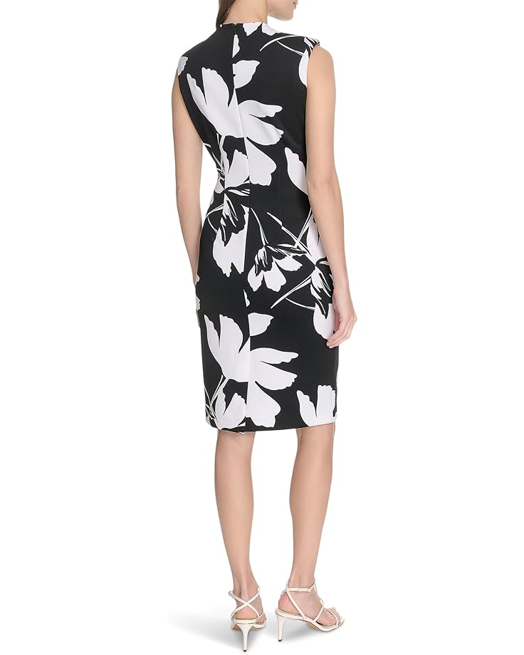 6pm Calvin Klein Floral Scuba Sheath Women's