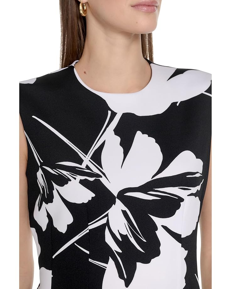 6pm Calvin Klein Floral Scuba Sheath Women's