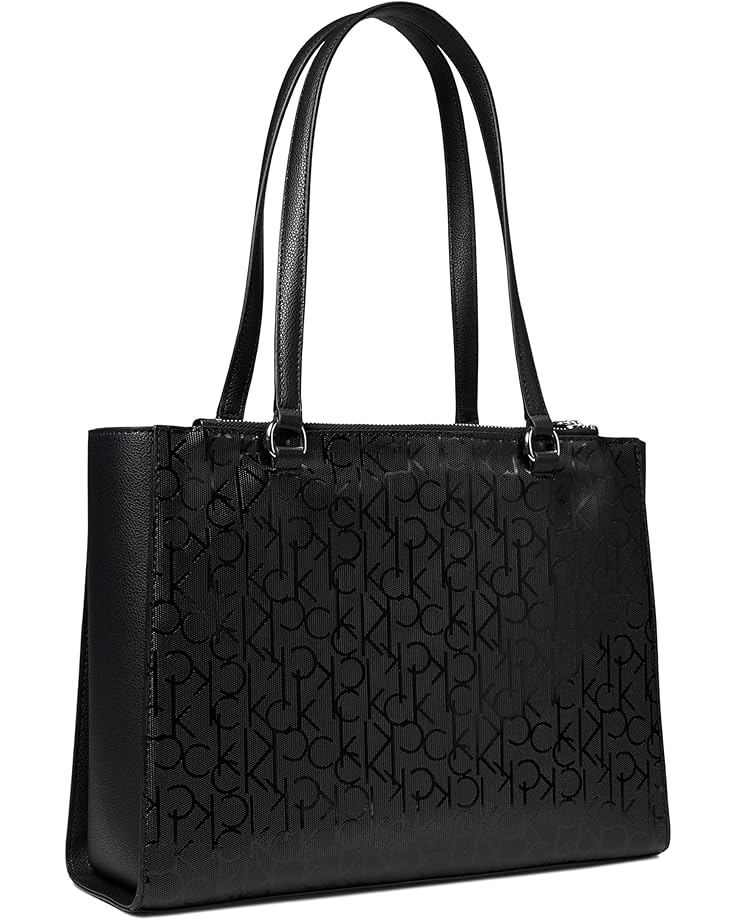 6pm Calvin Klein Mavis Text Emboss Tailored Tote