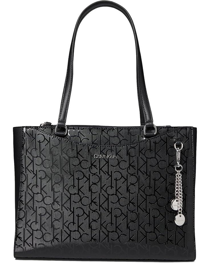 6pm Calvin Klein Mavis Text Emboss Tailored Tote