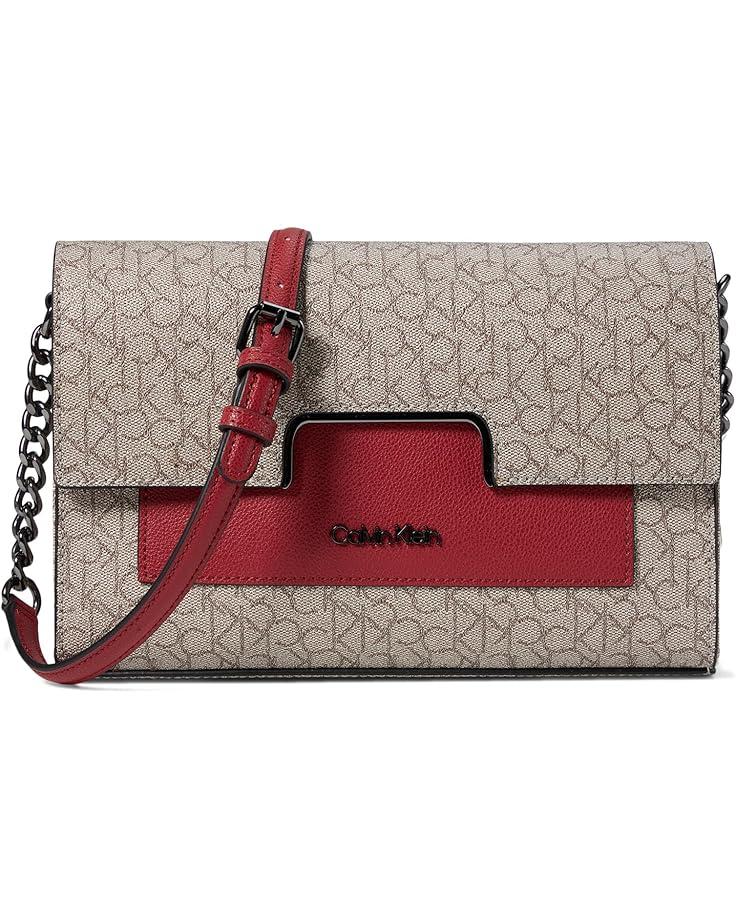 6pm Calvin Klein Monogram Flap Crossbody