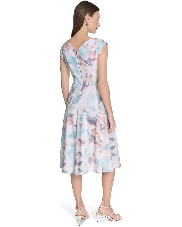 Calvin Klein Printed Seamed Aline Women's