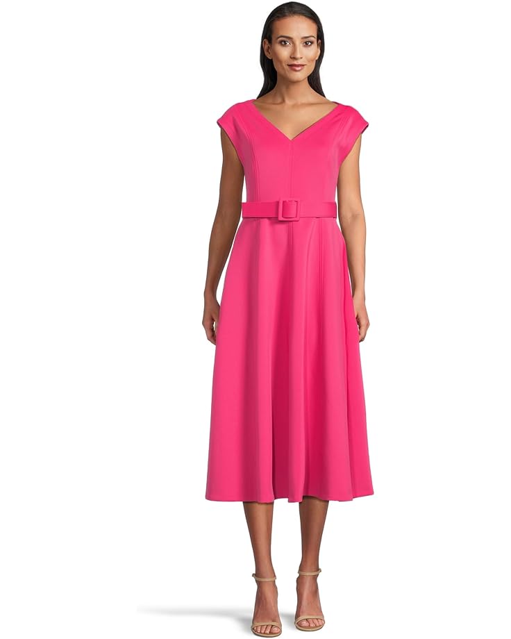 6pm Calvin Klein Scuba Belted Aline Women's