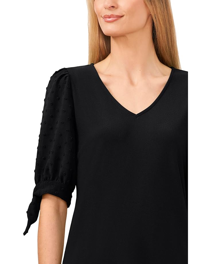CeCe Puff Sleeve Tee With Tie Women's