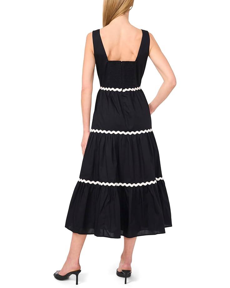 CeCe Trim Square Neck Tiered Maxi Women's