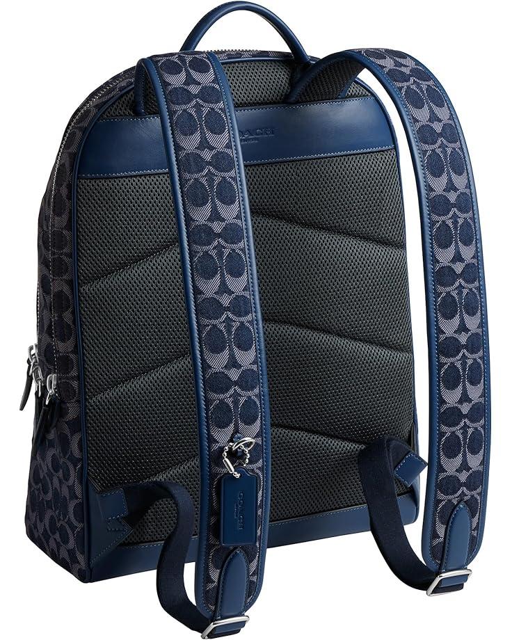 6pm COACH Charter Backpack In Signature Denim
