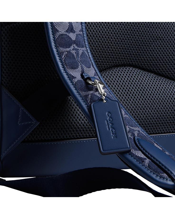 6pm COACH Charter Backpack In Signature Denim