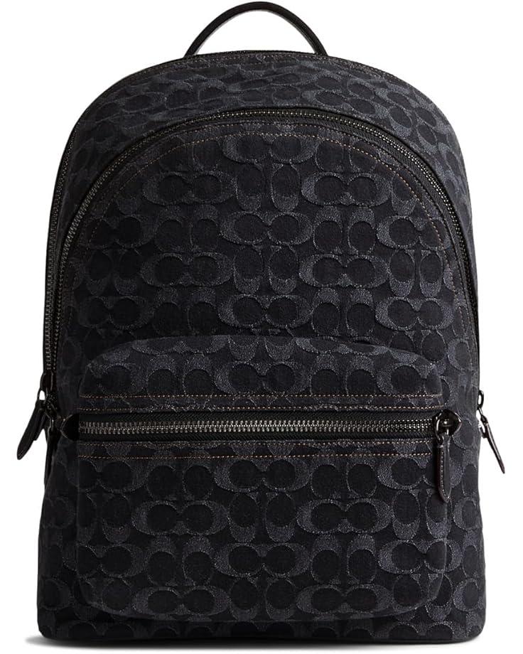6pm COACH Charter Backpack in Signature Denim