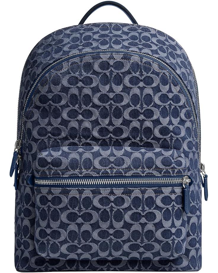 6pm COACH Charter Backpack in Signature Denim