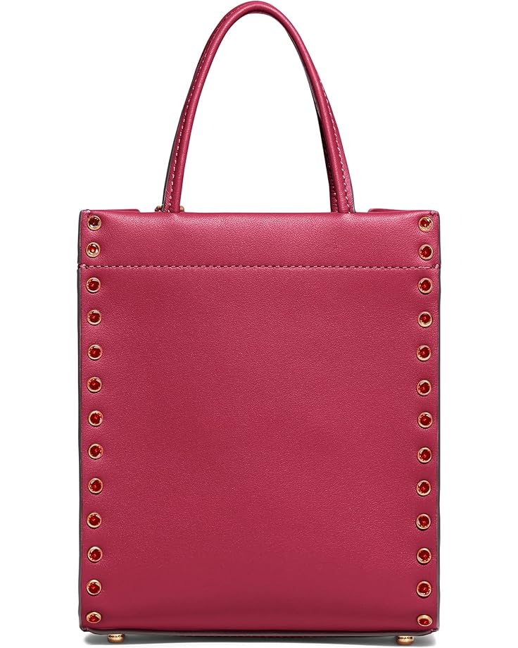 COACH Crystal Rivets Mini Cashin Tote