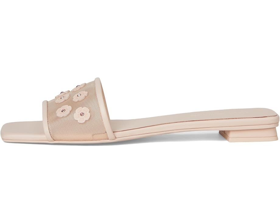 6pm COACH Flat Sandals With Tea Rose Women's