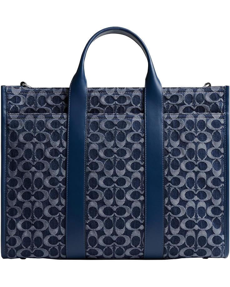 6pm COACH Wesley Tote In Signature Denim
