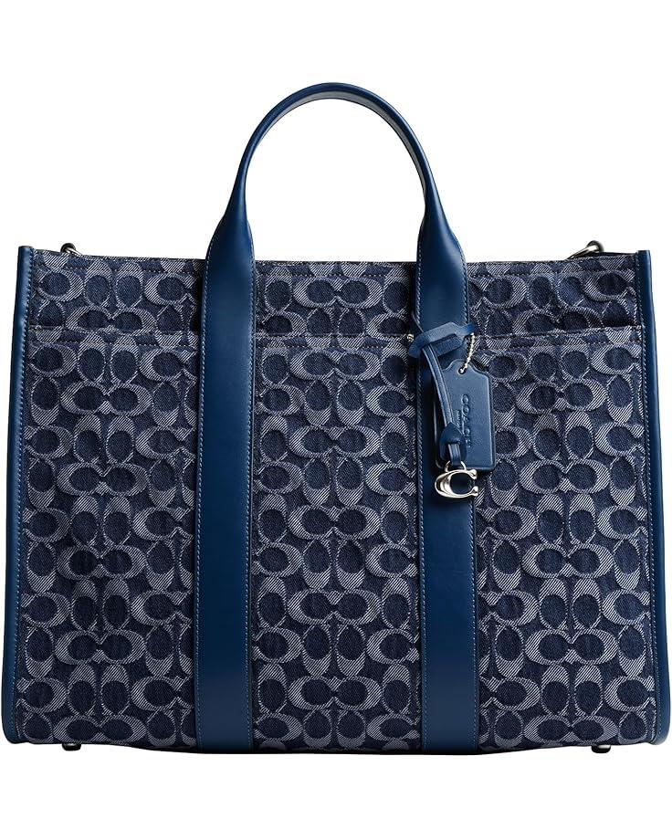 6pm COACH Wesley Tote In Signature Denim