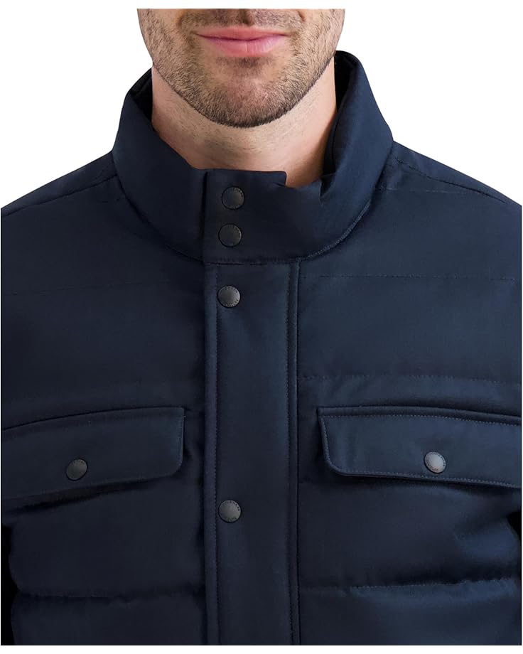 Cole Haan Quilted Heather Twill Jacket Men's