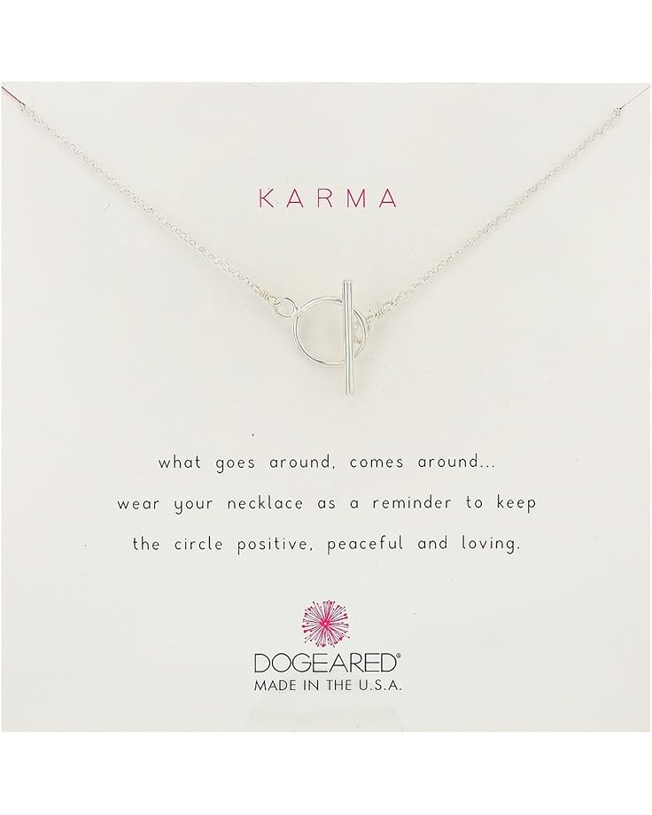 6pm Dogeared Karma Toggle Necklace