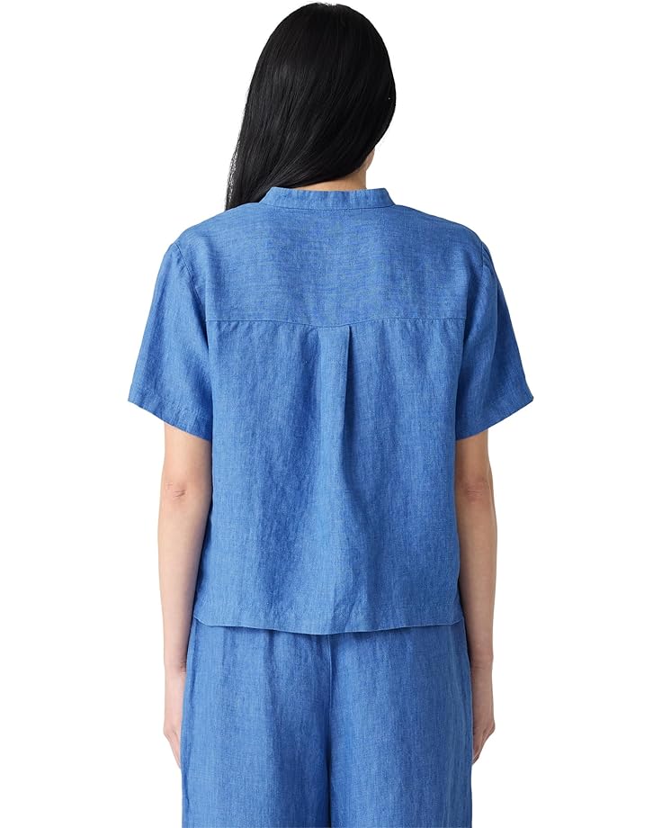 Eileen Fisher Mandarin Collar Shirt Women's