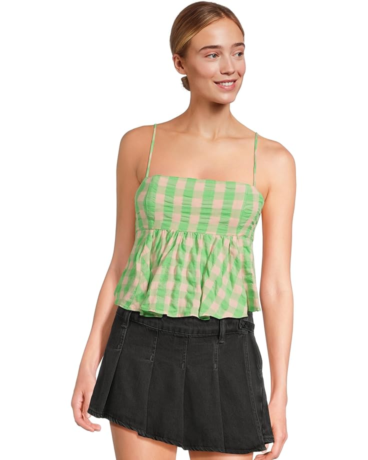 Free People Mia Plaid Tank Women's