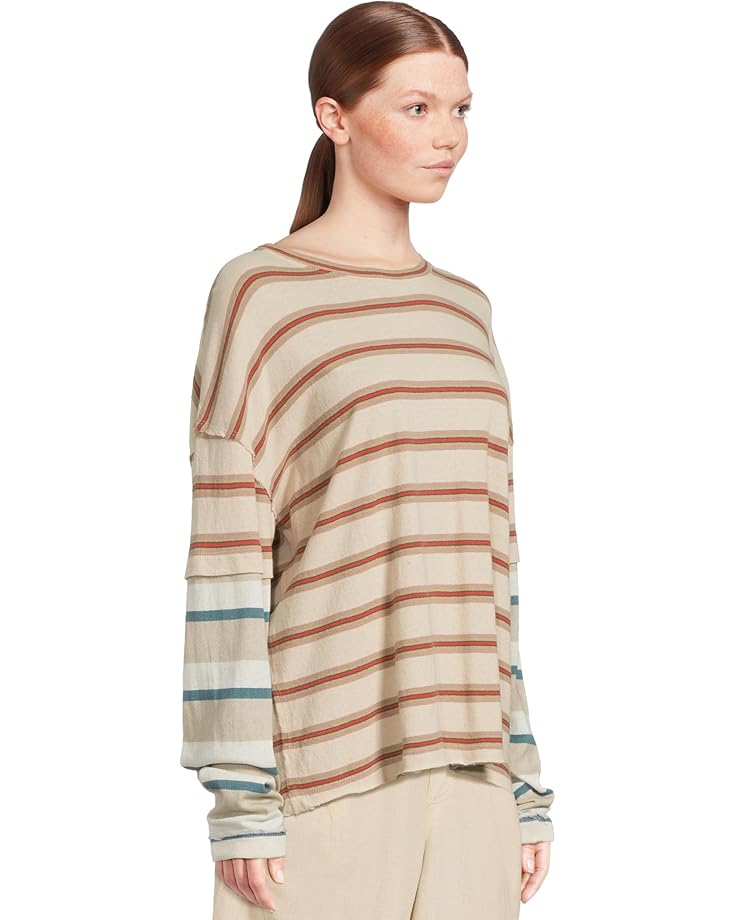 Free People Nina Stripe Long Sleeve Women's