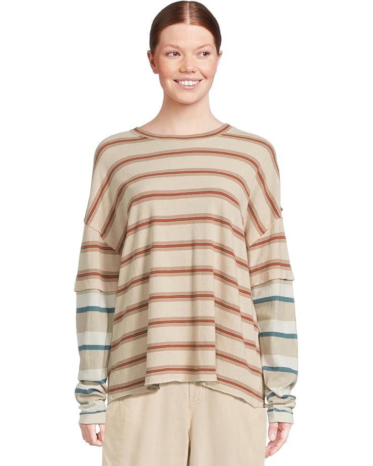 Free People Nina Stripe Long Sleeve Women's