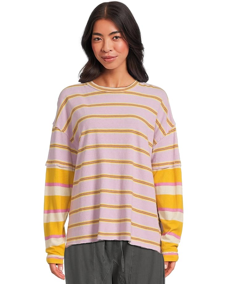 Free People Nina Stripe Long Sleeve Women's