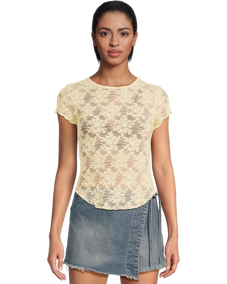 6pm Free People Ready To Go Lace Tee Women's