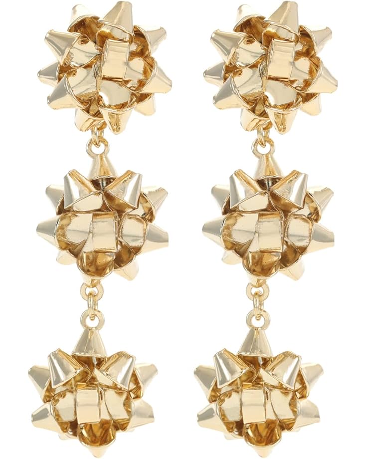 6pm Front Row Bow Drop Earrings 58754