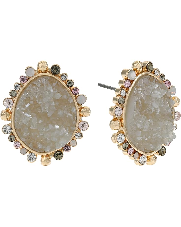 6pm Front Row Druzy Stud Earrings 58757