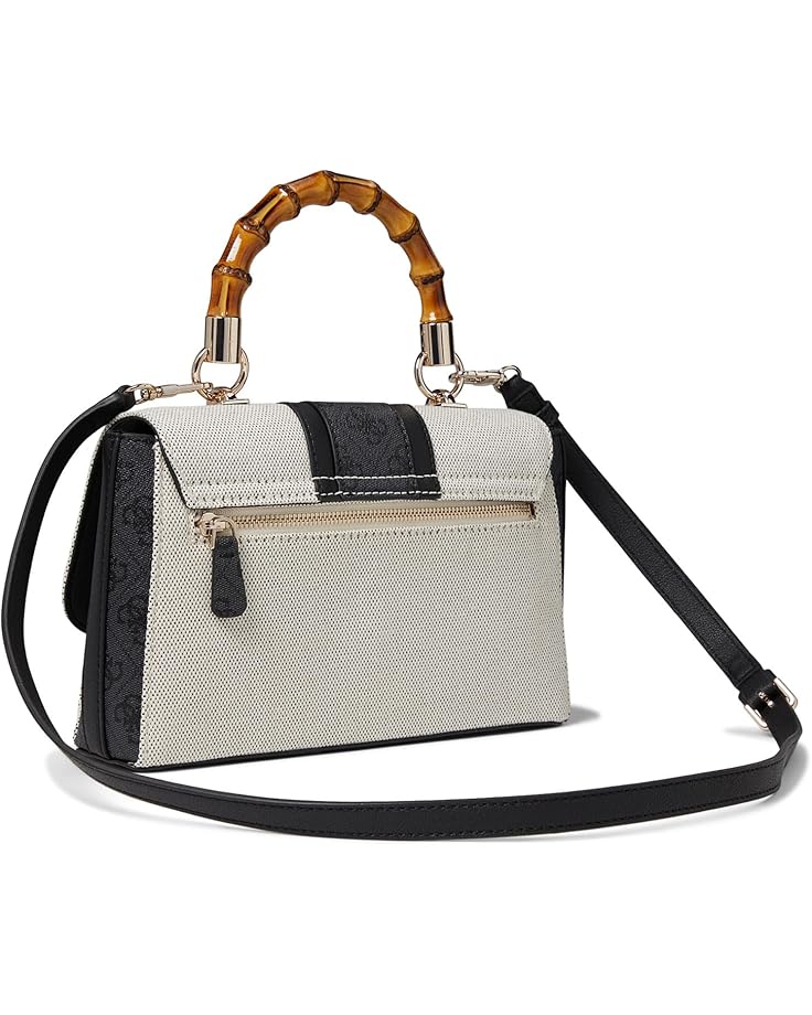 6pm GUESS Kerima Bamboo Top Handle Flap