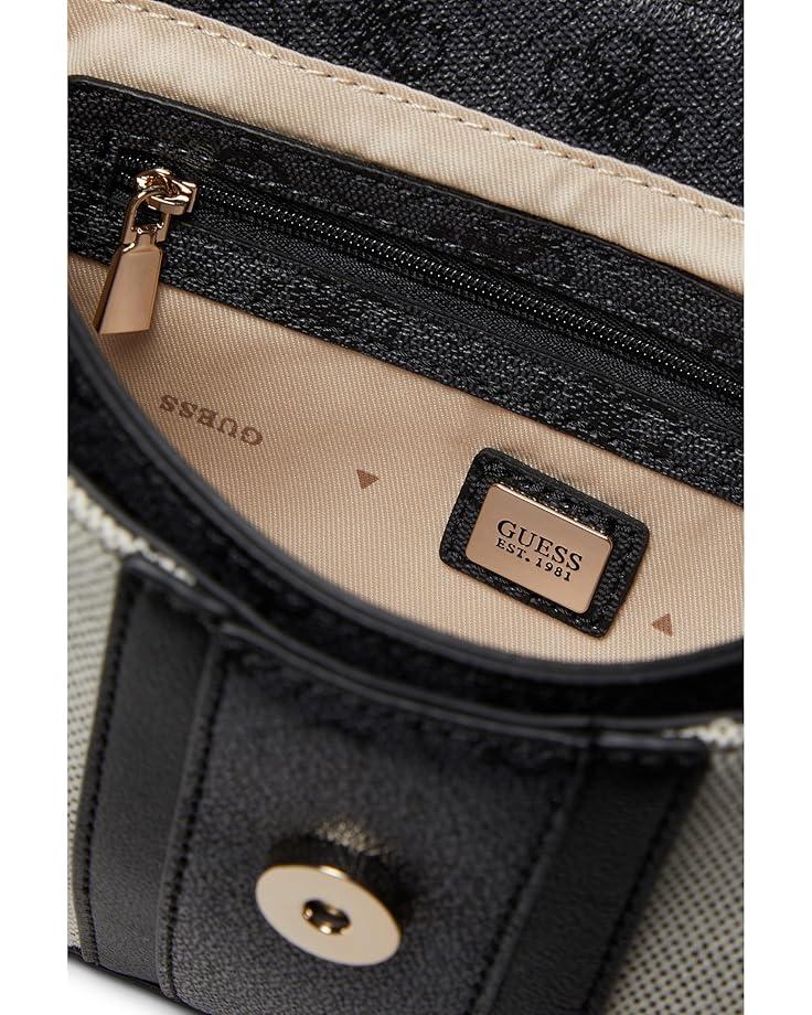 6pm GUESS Kerima Bamboo Top Handle Flap