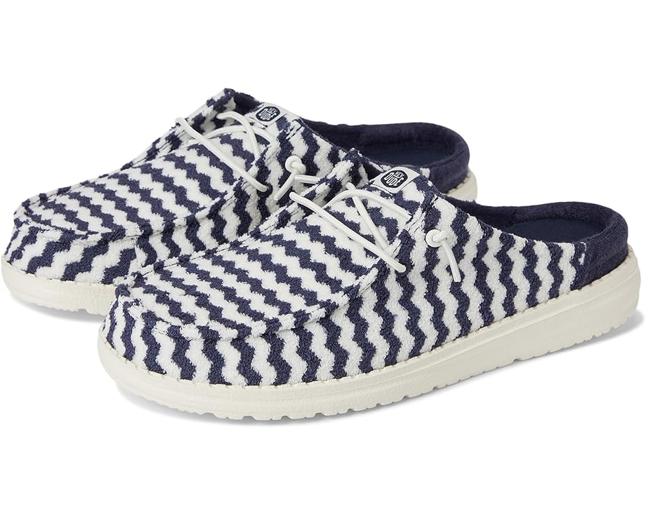 6pm Hey Dude Wendy Slip Terry Stripe Women's