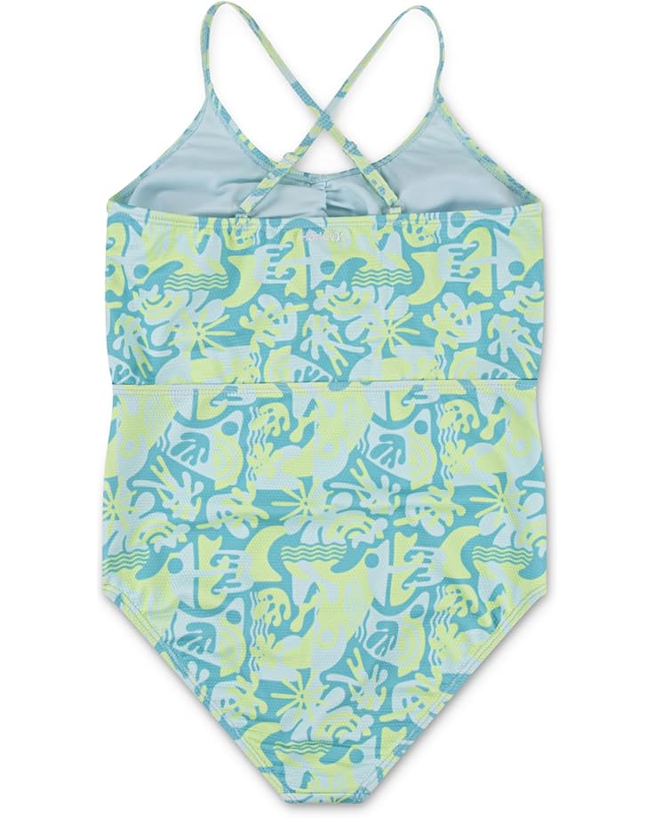 6pm Hurley Kids Cutout One Piece Swimsuit (Big Kid)