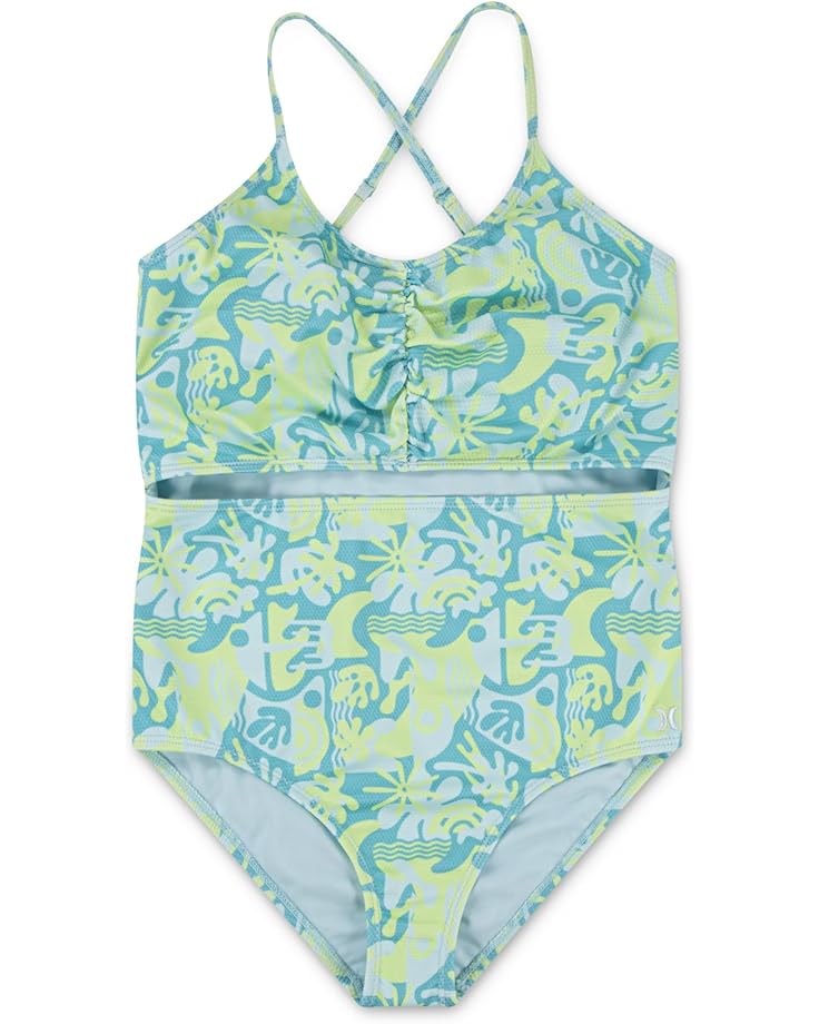 6pm Hurley Kids Cutout One Piece Swimsuit (Big Kid)