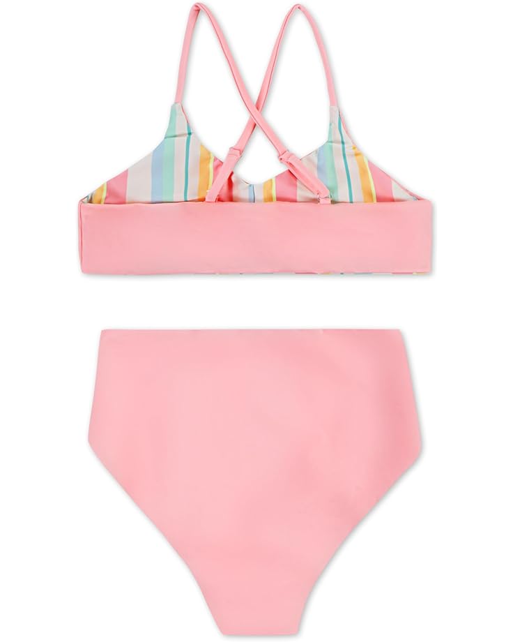 6pm Hurley Kids Reversible Triangle Bikini (Big Kid)